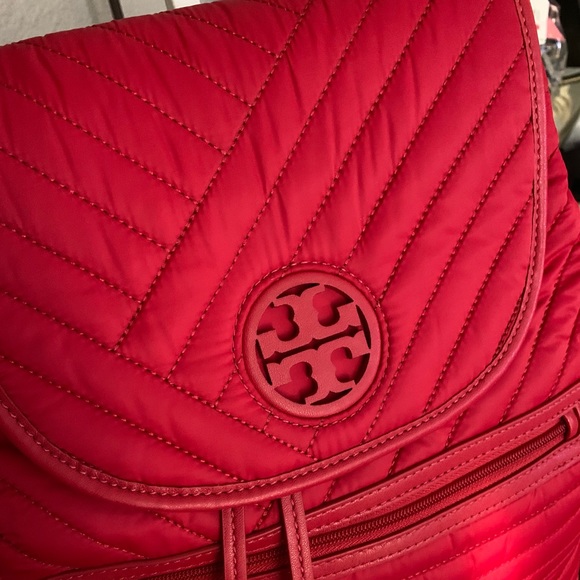 HP3 New ♥️ Tory Burch Quilted Nylon Backpack - Picture 14 of 14